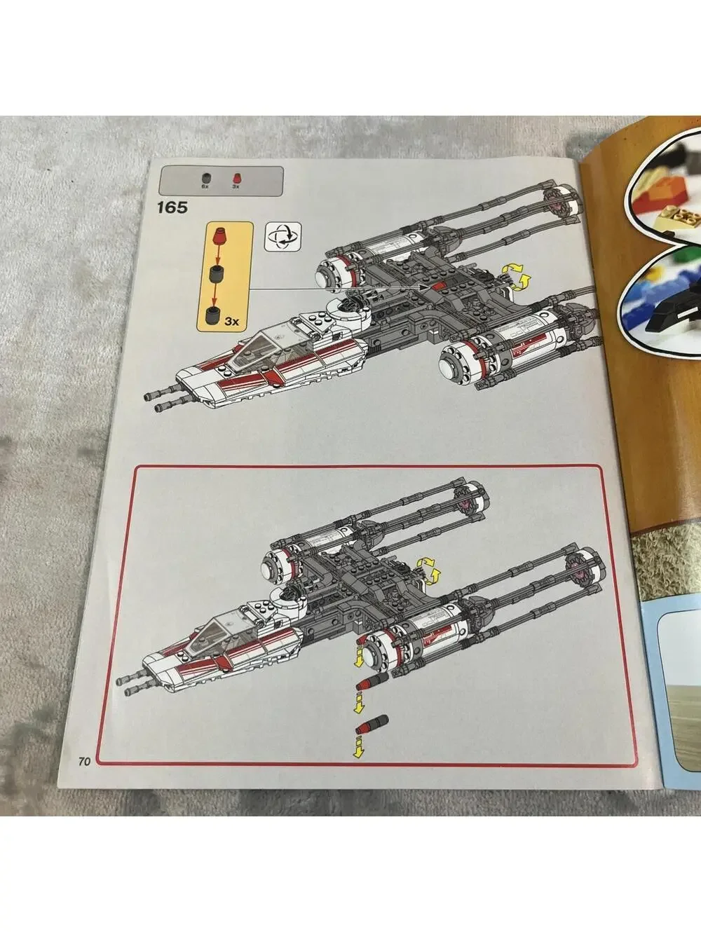 Lego Star Wars Instruction Manual 75249 Resistance Y-Wing Starfighter Book Only